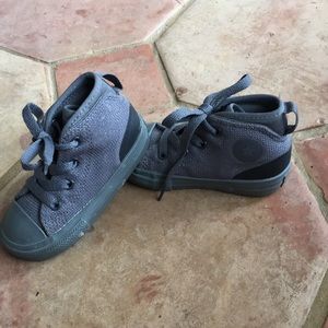 Grey converse high tops